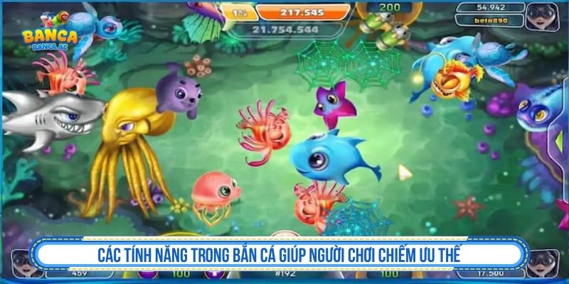 Tính năng và vũ khí trong game bắn cá
